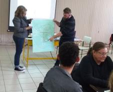 Encontro no NRE dos Gestores e Pedagogos das escolas estaduais de Paranaguá e Guaraqueçaba.