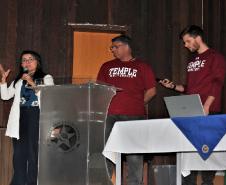 Apresentação dos intercambistas da Universidade de Temple (Pensilvania)