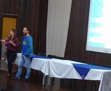 Apresentação pela técnica do núcleo de Paranaguá e o do Professor sobre plano de ação para disseminar práticas metodológicas para o ano de 2020.
