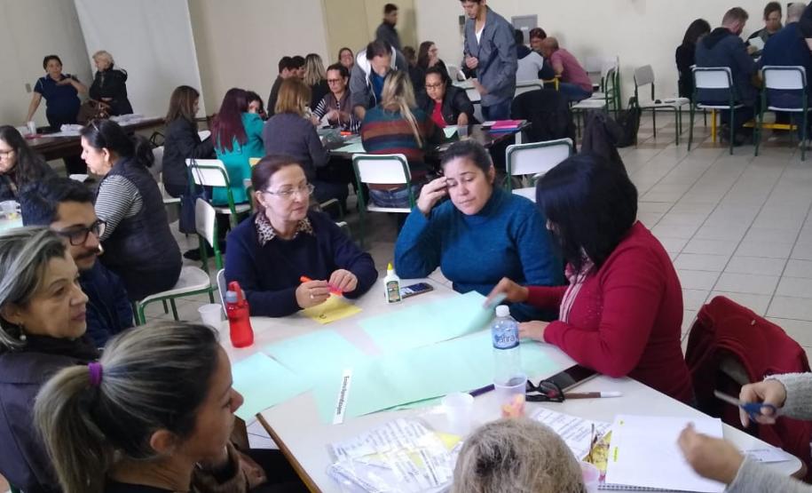 IV ENCONTRO FORMATIVO DAS EQUIPES GESTORAS Encontro no NRE dos Gestores e Pedagogos das escolas estaduais de Paranaguá e Guaraqueçaba.